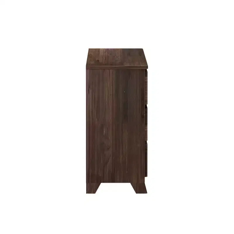 Commode de ferme en bois massif à 6 tiroirs
