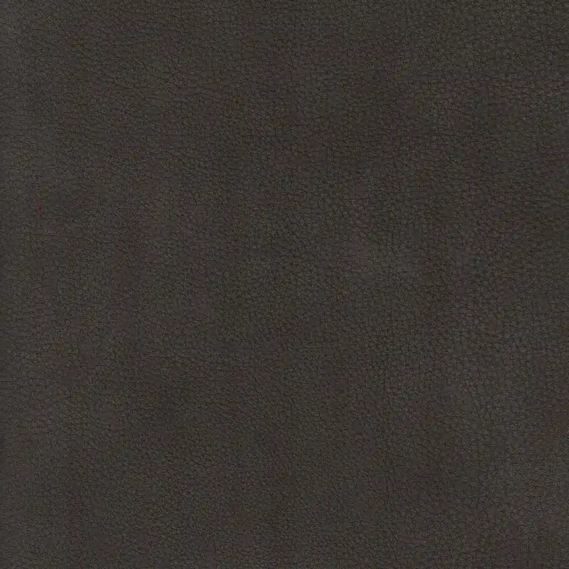 Fauteuil d'appoint en cuir pleine fleur avec dossier capitonné Bleu nuit Chocolat