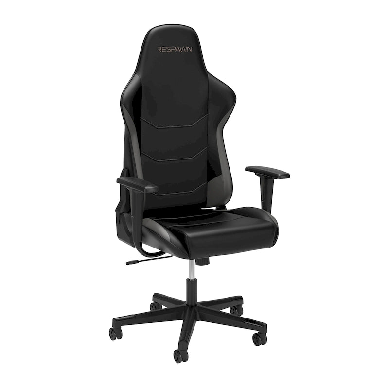 Fauteuil de jeu ergonomique de style course à dossier haut avec support lombaire