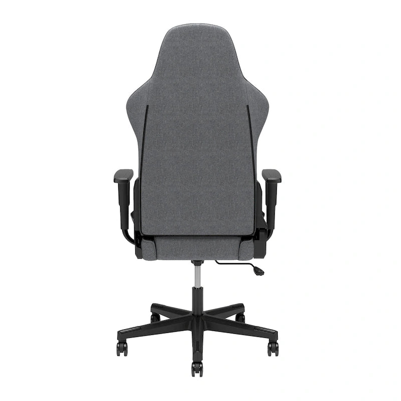 Fauteuil de jeu ergonomique de style course à dossier haut avec support lombaire