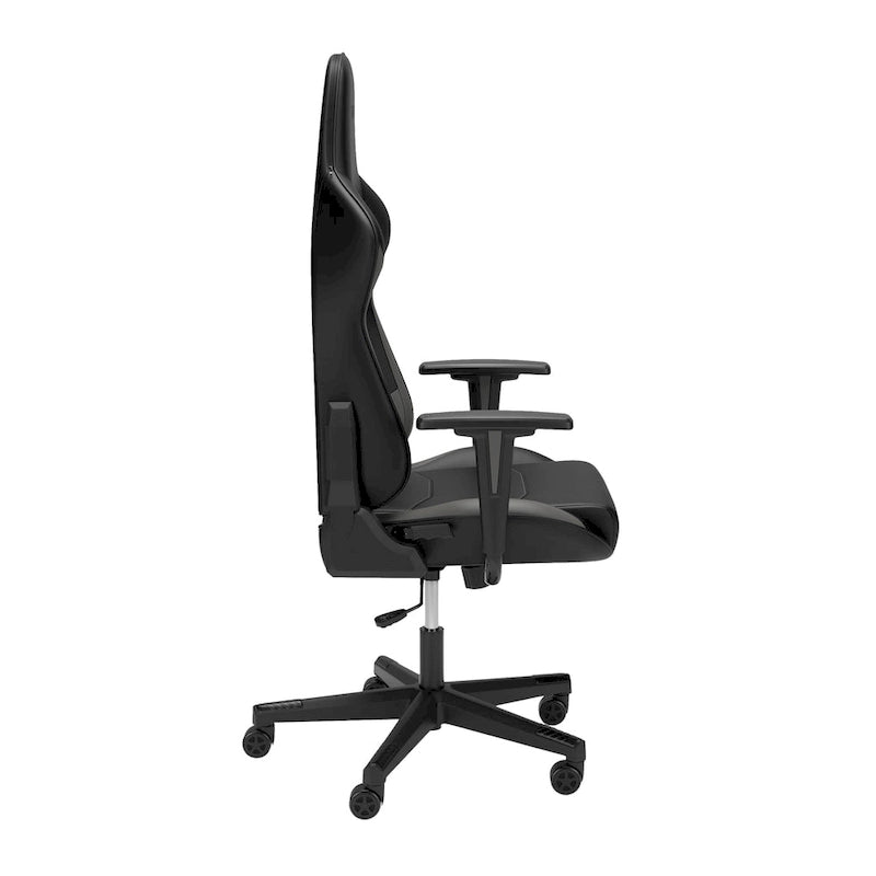Fauteuil de jeu ergonomique de style course à dossier haut avec support lombaire