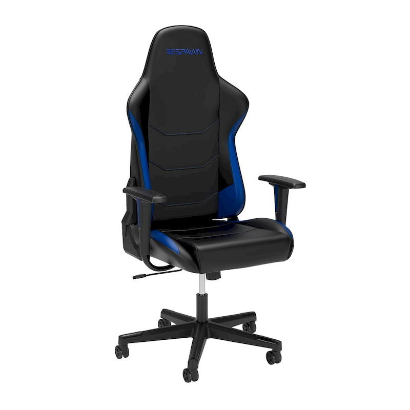 Fauteuil de jeu ergonomique de style course à dossier haut avec support lombaire