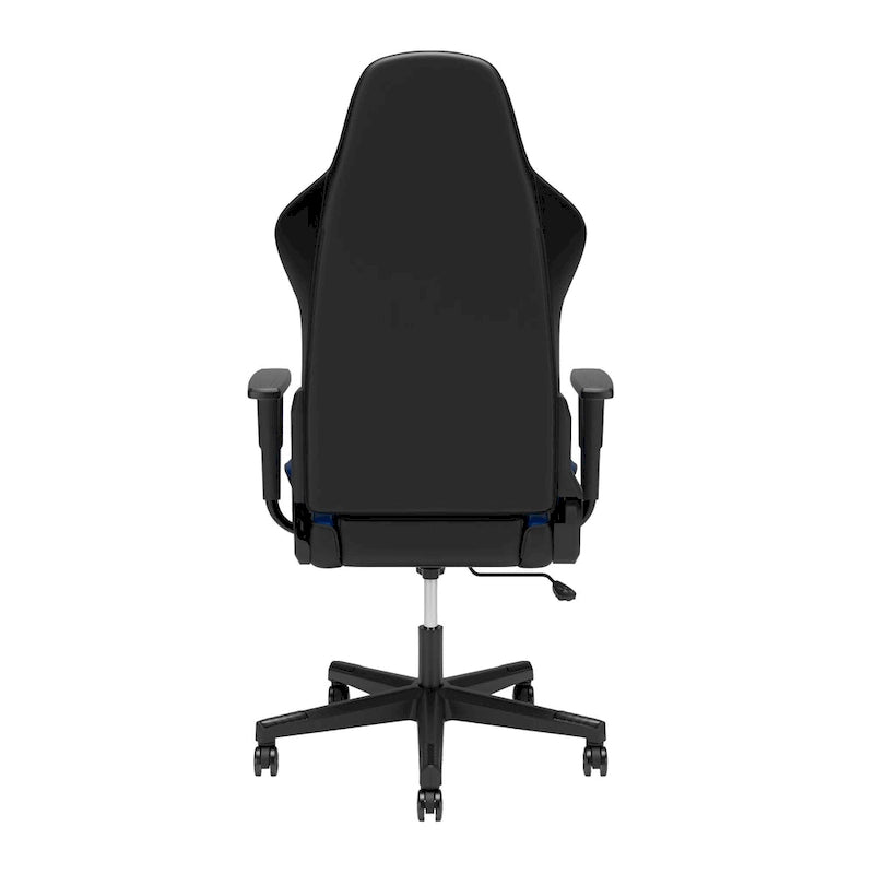 Fauteuil de jeu ergonomique de style course à dossier haut avec support lombaire