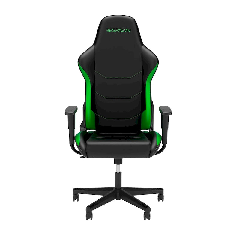Fauteuil de jeu ergonomique de style course à dossier haut avec support lombaire