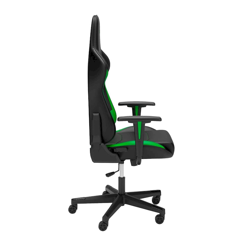 Fauteuil de jeu ergonomique de style course à dossier haut avec support lombaire
