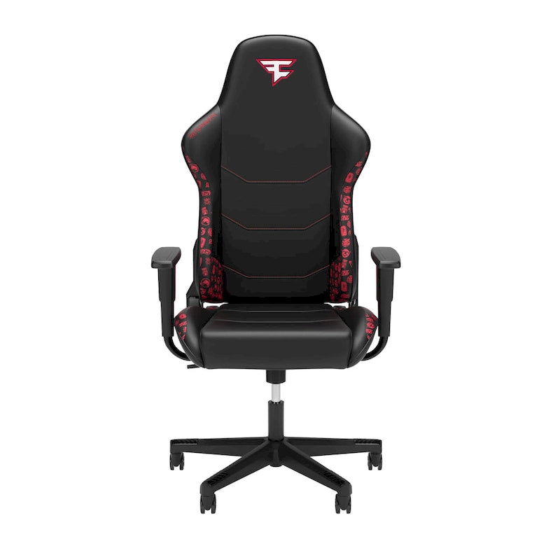 Fauteuil de jeu ergonomique de style course à dossier haut avec support lombaire