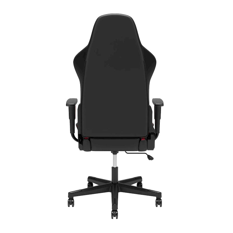 Fauteuil de jeu ergonomique de style course à dossier haut avec support lombaire