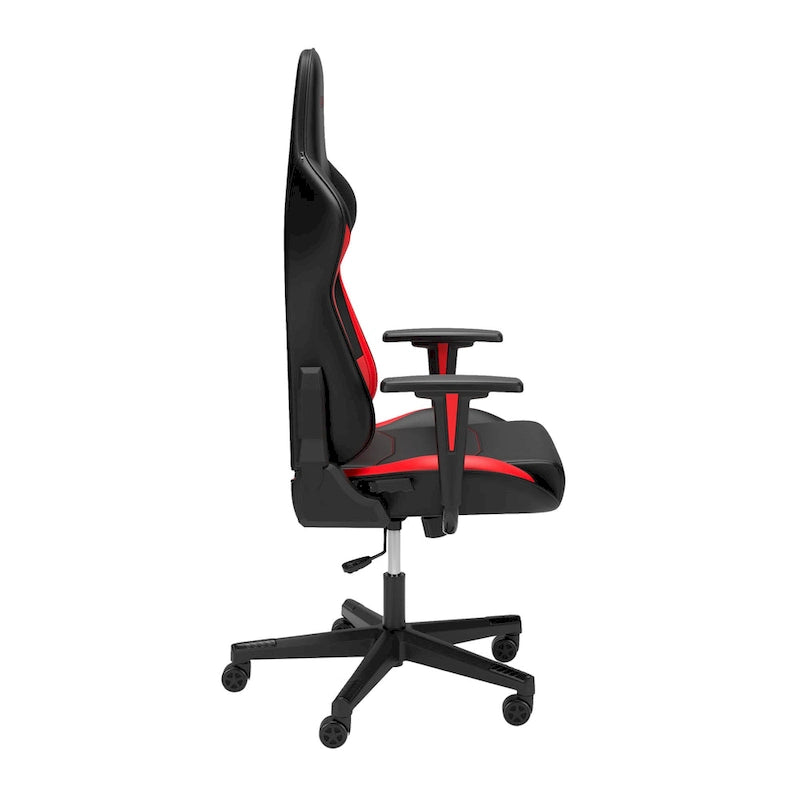 Fauteuil de jeu ergonomique de style course à dossier haut avec support lombaire