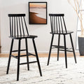 Tabouret de bar de ferme 30 pouces - Noir, Blanc, Gris, Bois naturel