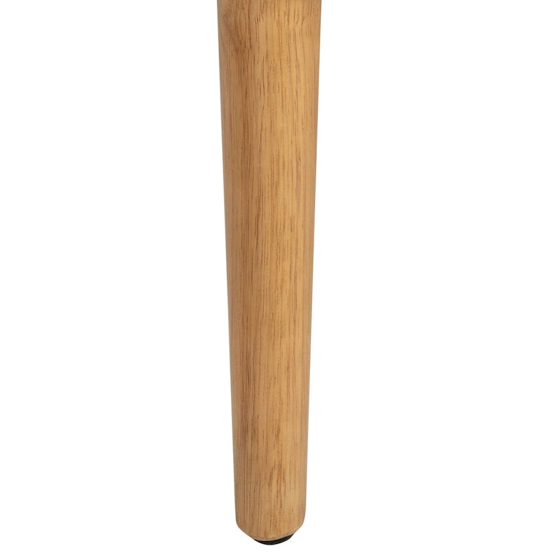 Fauteuil d'appoint capitonné en velours du milieu du siècle avec pieds en bois naturel