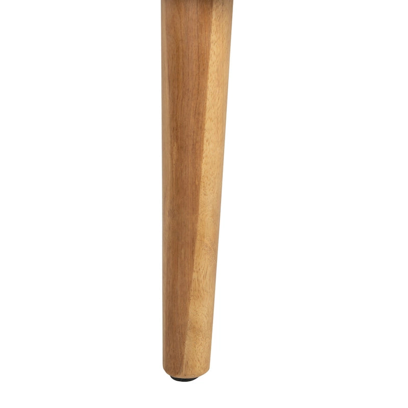Fauteuil d'appoint capitonné en velours du milieu du siècle avec pieds en bois naturel