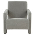 Fauteuil d'appoint moderne en velours avec dossier incliné et profil bas