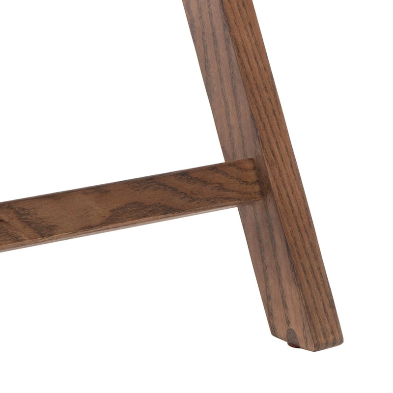 Chaise de salle à manger pliante en bois massif avec maille en rotin cannage Noyer Noir Blanc Naturel