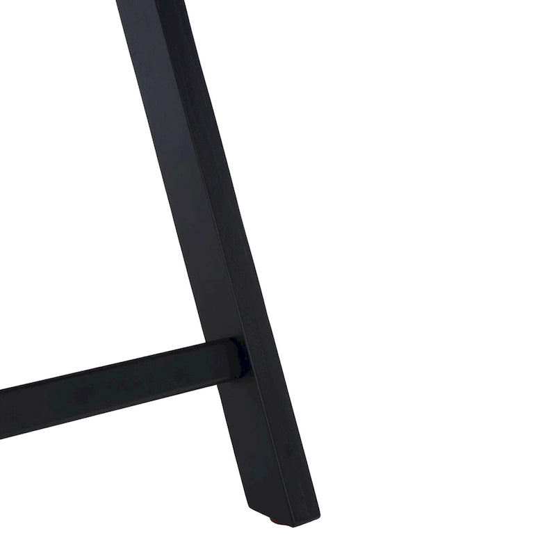Chaise de salle à manger pliante en bois massif avec maille en rotin cannage Noyer Noir Blanc Naturel
