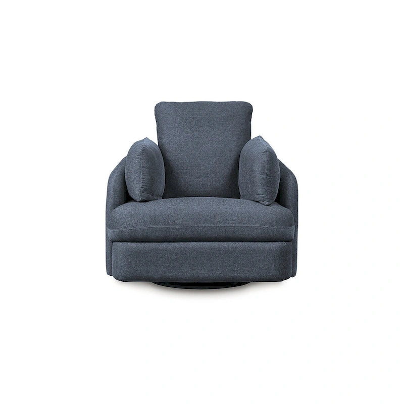 Fauteuil inclinable pivotant en polyester beige avec espace de rangement caché